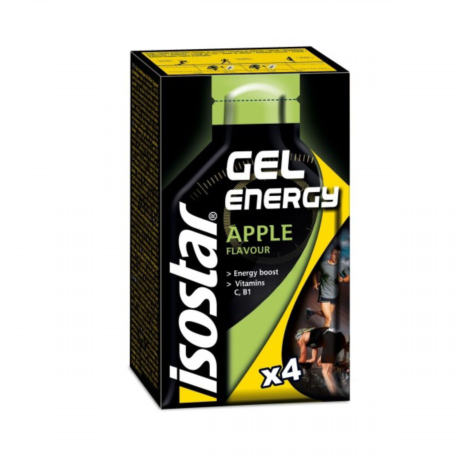 Gel energy apple flavour Isostar - 4 x 35 g